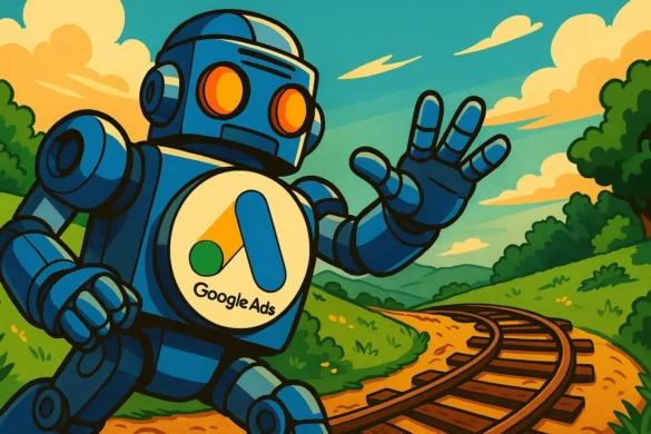 Google ads qui stoppe le train