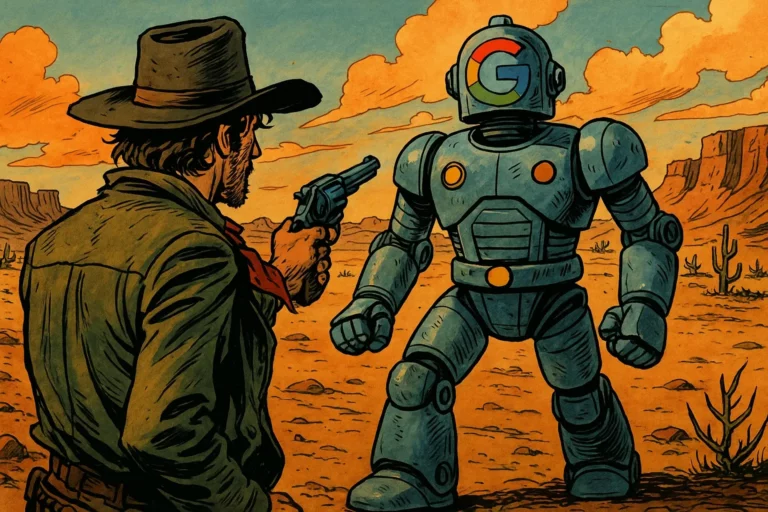 Google vs cow boy
