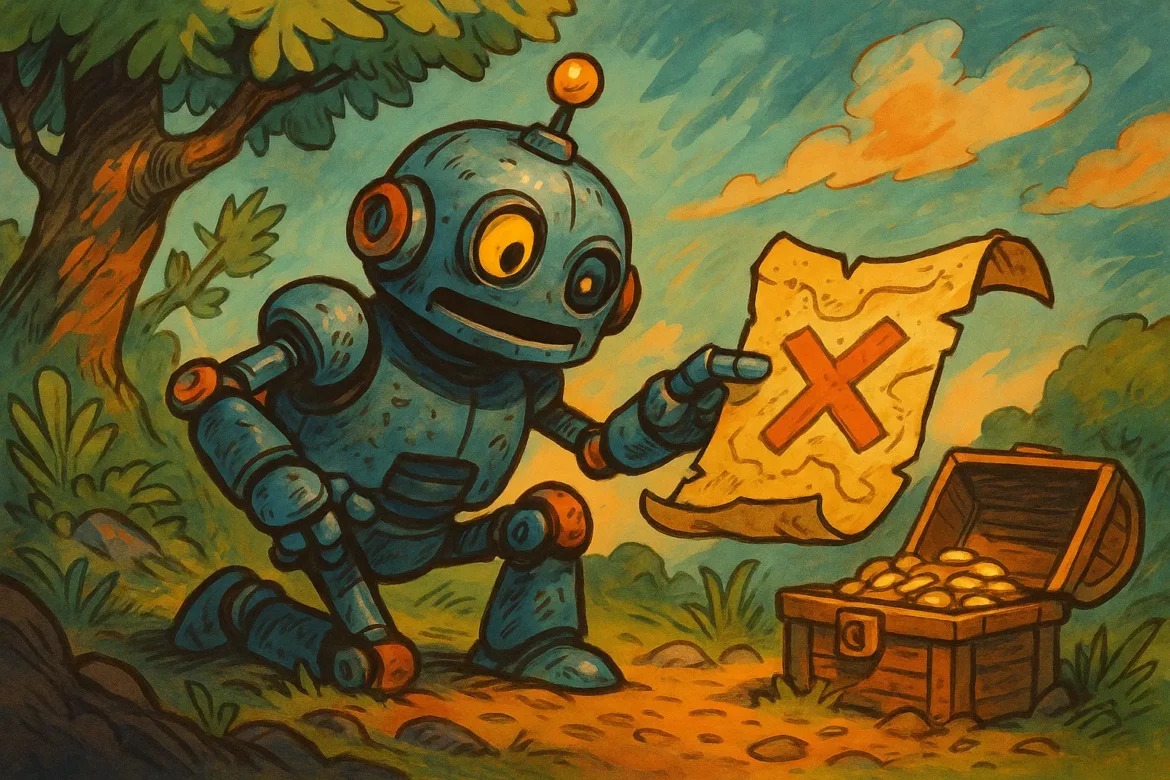 Robot carte au trésor