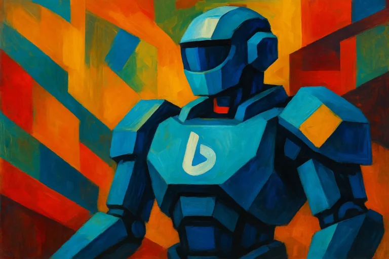 Robot bing art moderne