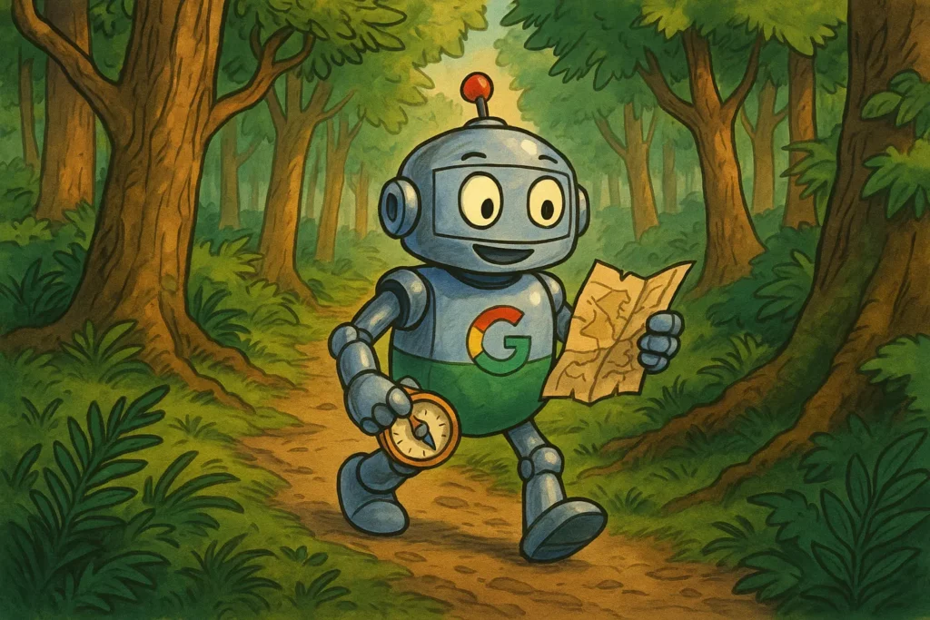 Robot google forêt