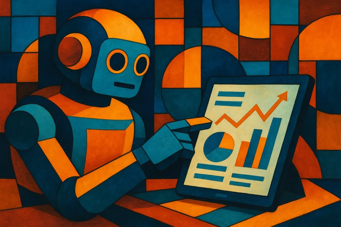 Robot qui analyse des données Robot qui analyse des données