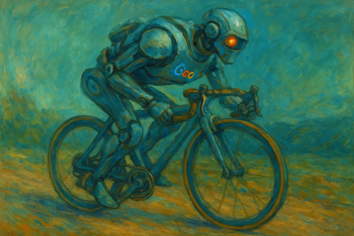 Robot Google cycliste performance Robot google cycliste performance