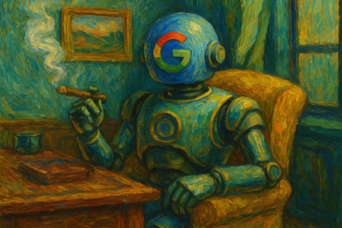 Robot google fumant le cigare