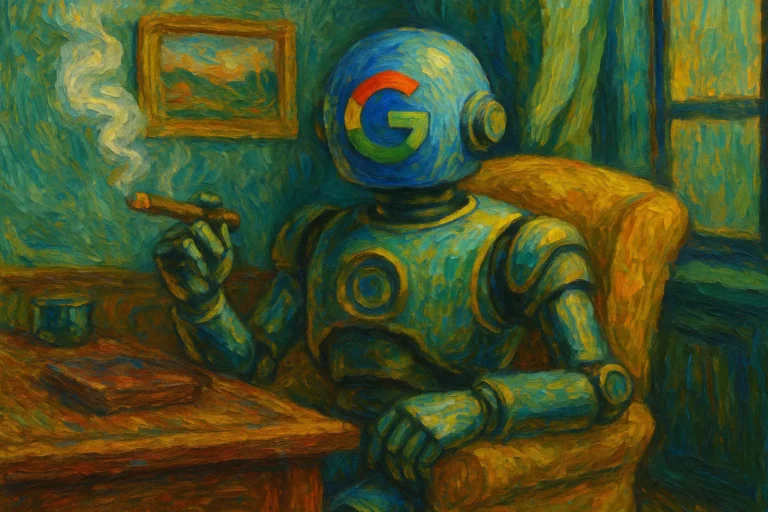 Robot google fumant le cigare