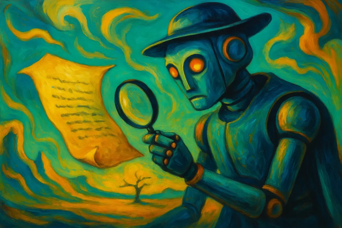 Robot qui analyse un texte