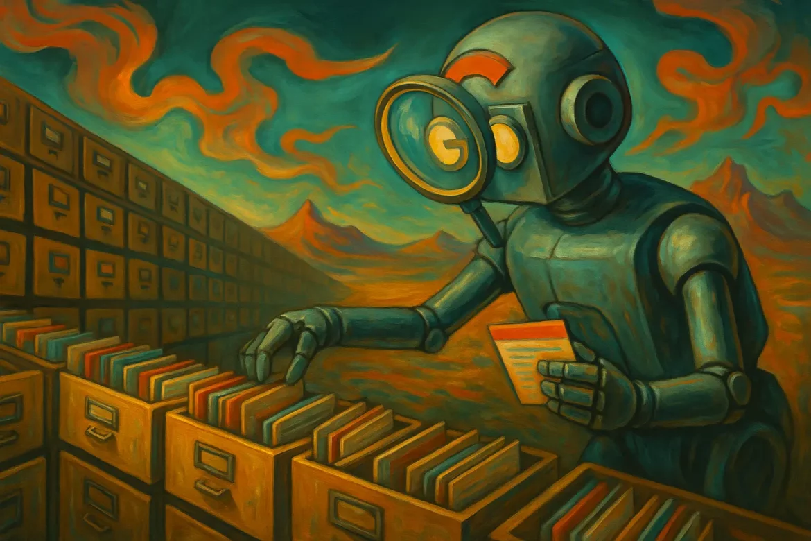 Google qui classe ses archives