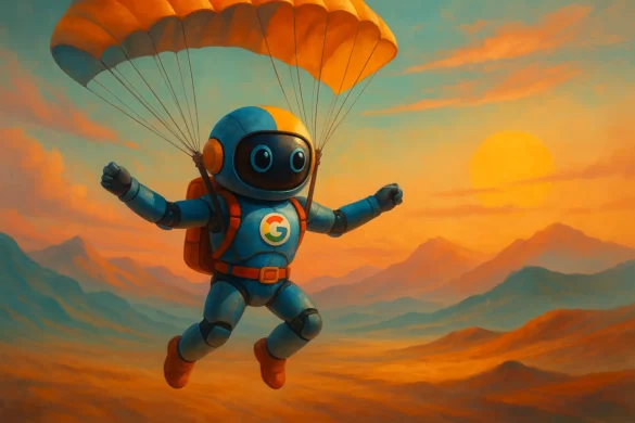 Google qui fait du parachute