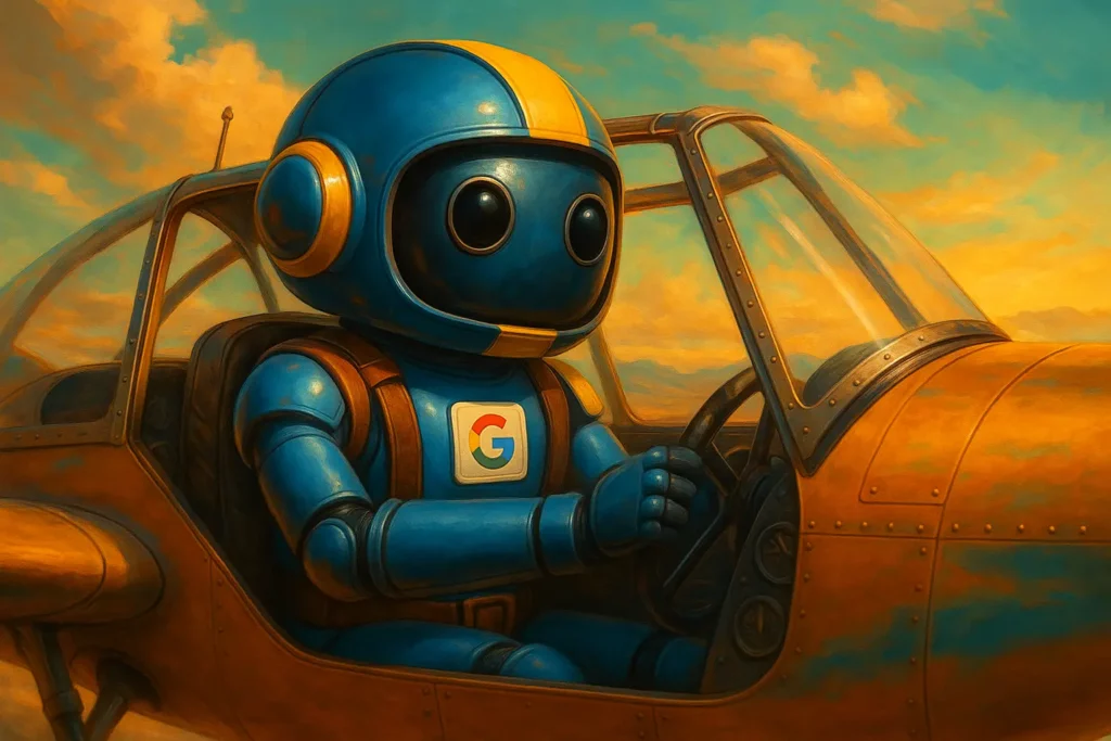 Google qui pilote un avion