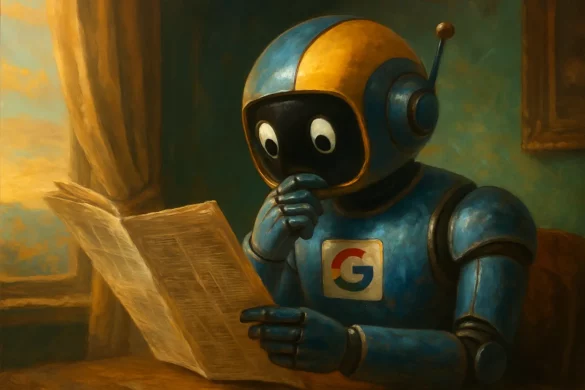 Robot google qui lit le journal