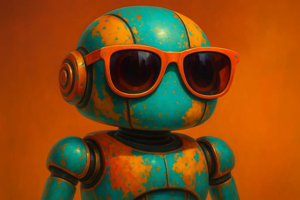 Robot en vacances