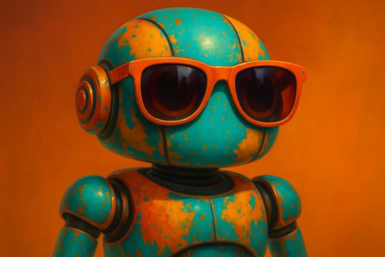 Robot en vacances