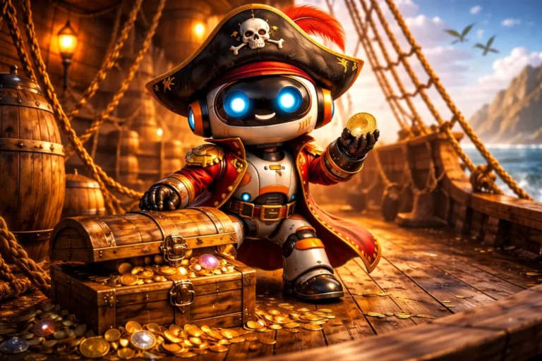 Robot pirate trésor