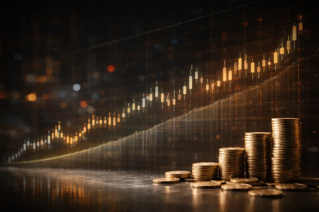 Courbe de bourse