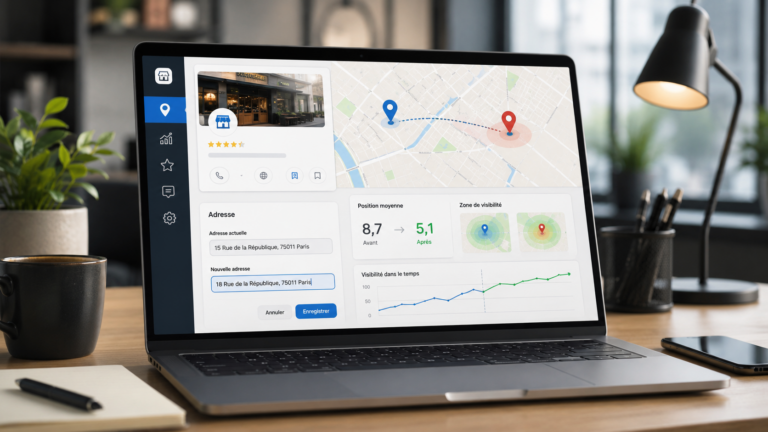 Changement adresse Google Business
