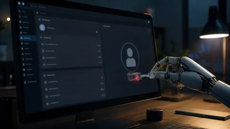 Robot qui crée un accès administration
