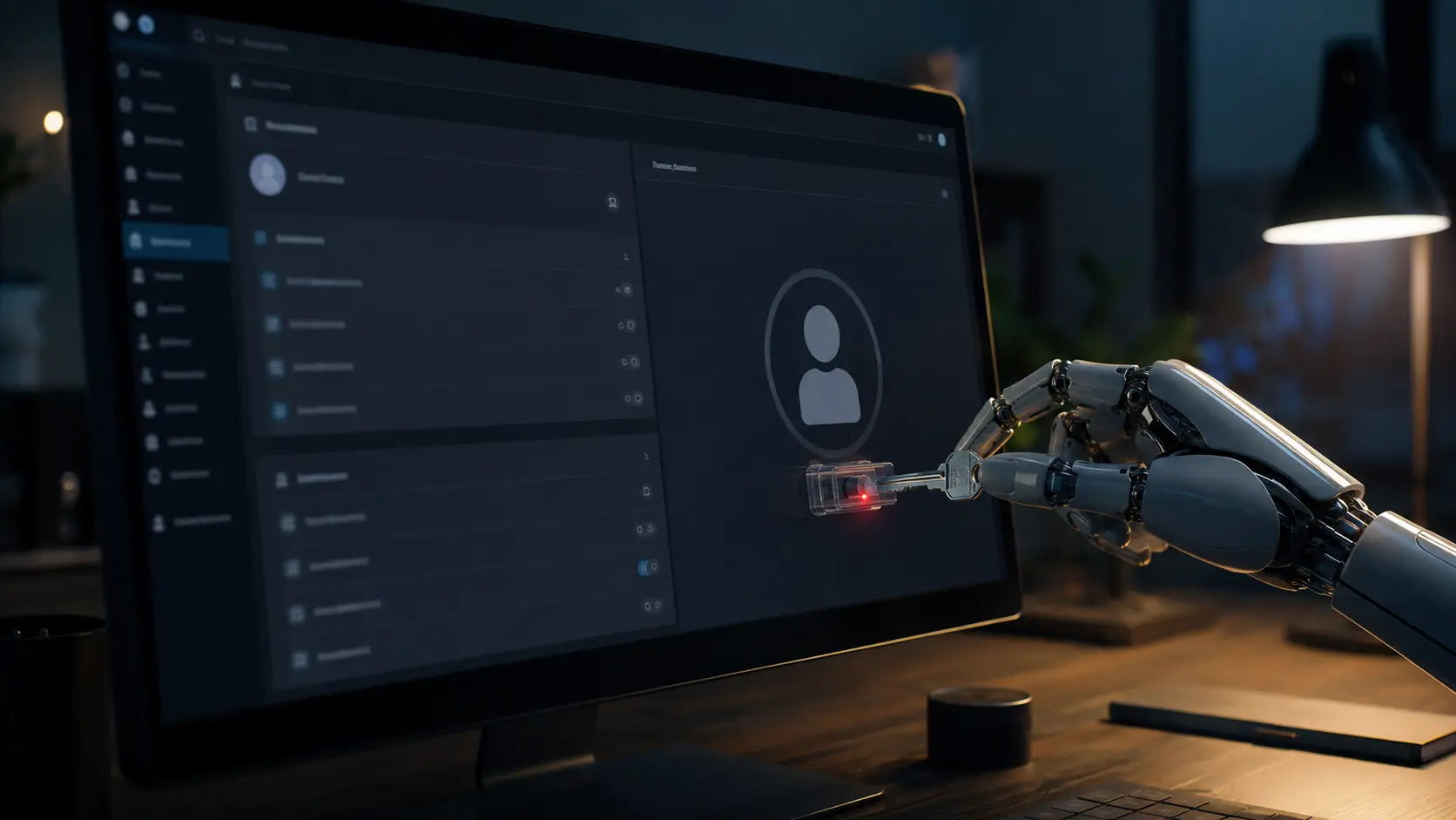 Robot qui crée un accès administration