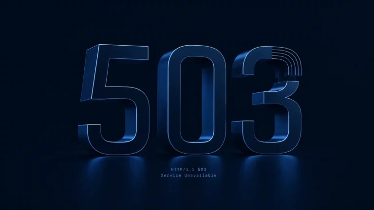 503 sculpté, maintenance en pause