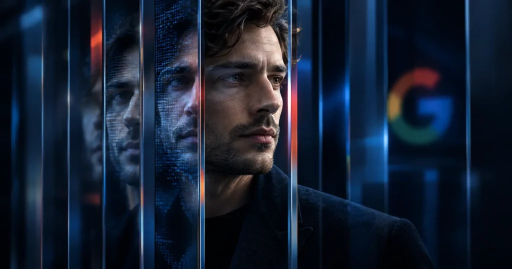 Faux profil d’auteur sous verre